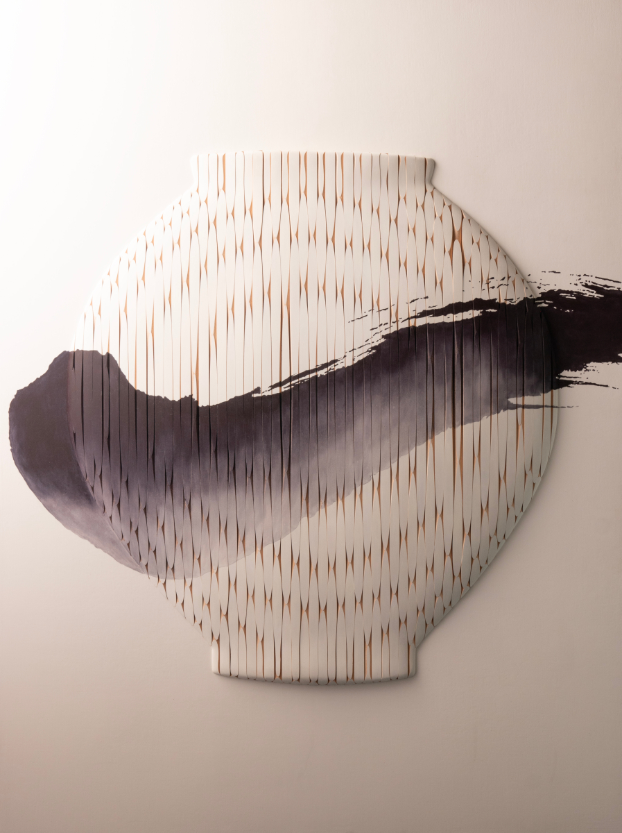 1Woven Line 61 97x130.3x660F Oil And Acrylic On Wood And Canvas 2025